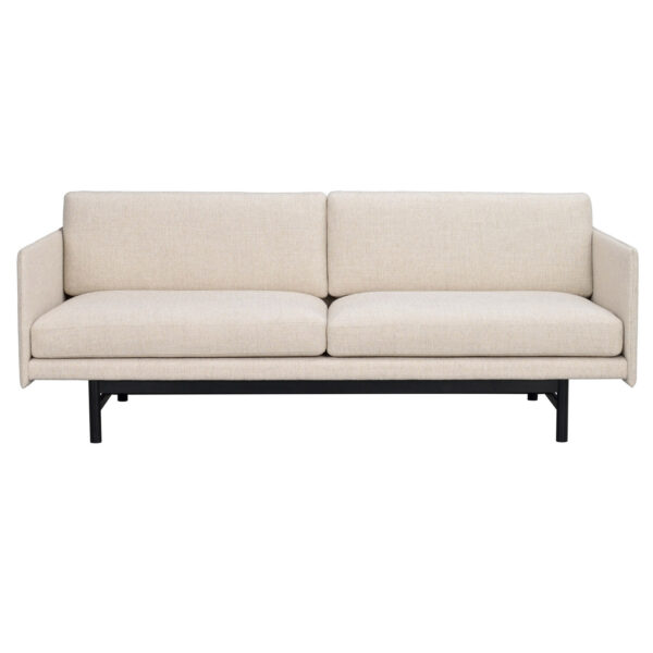 ROWICO Hammond sofa - beige stof og sort egetræ