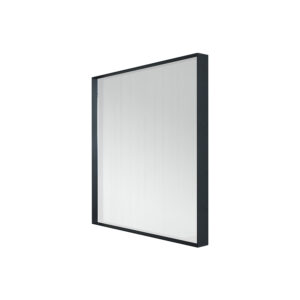 SPINDER DESIGN kvadratisk Donna vægspejl - spejlglas og sort stål (60x60)