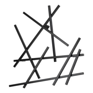 SPINDER DESIGN Matches knagerække - sort stål