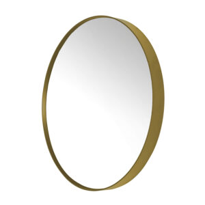 SPINDER DESIGN rund Donna vægspejl - spejlglas og guld stål (Ø90)