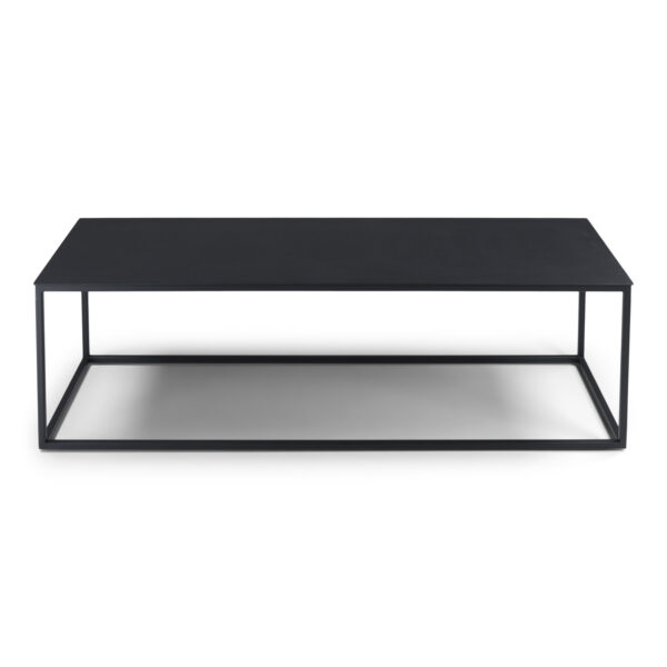 SPINDER DESIGN Store sofabord - sort stål (120x40)
