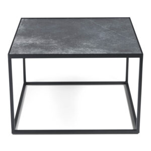 SPINDER DESIGN Tijl sofabord - sort keramik og sort stål (60x60)