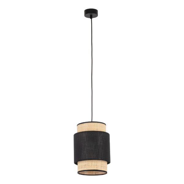 Tk Boho Loftlampe - Natur Strå Og Sort Stof -> Gennemse vores kollektion