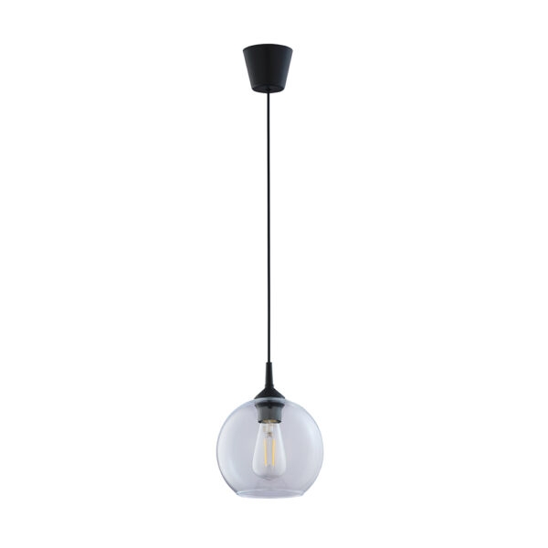 Tk Cubus Loftlampe - Klar Glas Og Sort Metal -> Laveste prisgaranti