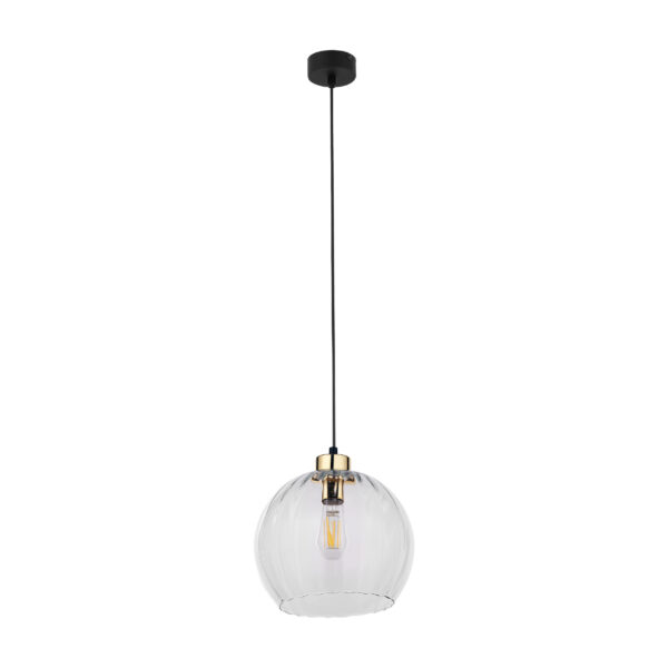 Tk Devi Loftlampe 250 - Klar Glas Og Sort Metal -> Store priser