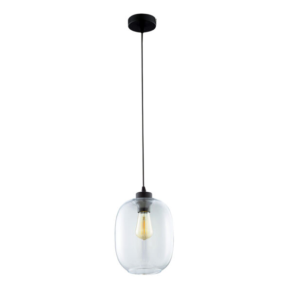 Tk Elio Loftlampe - Klar Glas Og Sort Metal -> Gennemse vores lagerbeholdning