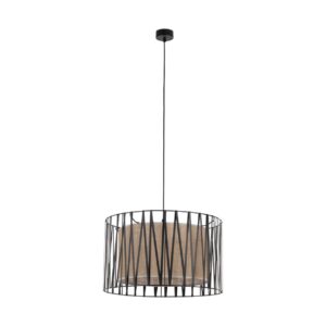 Tk Harmony Loftlampe - Natur Jute Og Sort Metal -> Hurtig levering