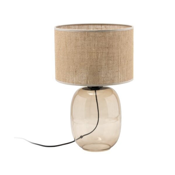 Tk Melody Bordlampe - Natur Jute Og Topas Glas -> Laveste prisgaranti