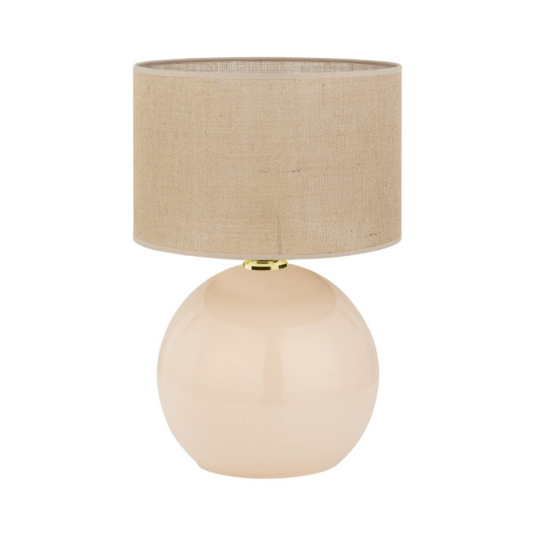 Tk Palla Bordlampe - Brun Jute Og Brun Glas -> Fair priser