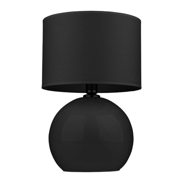 Tk Palla Bordlampe - Sort Stof Og Sort Glas -> Se priser