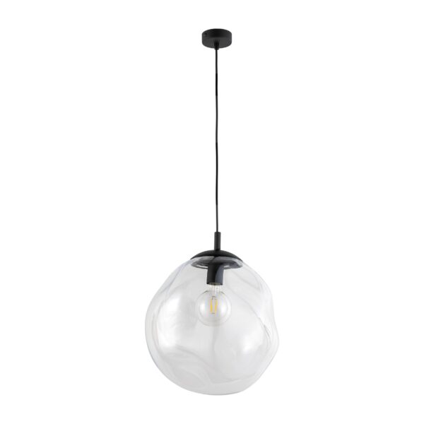 Tk Sol Loftlampe - Klar Glas Og Sort Metal -> Garanteret bedste pris