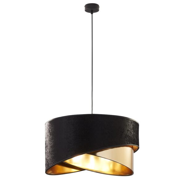 Tk Tercino Loftlampe 500 - Sort Stof Og Guld Metal -> Spar tid og penge