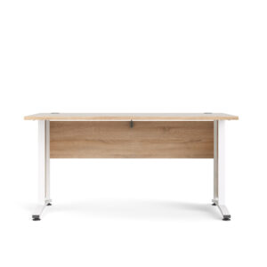 Tvilum Prima Skrivebord - Natur Egetræsfinér Og Hvid (150X80) -> På lager nu