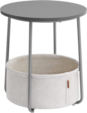 VASAGLE Petite Table Basse Ronde