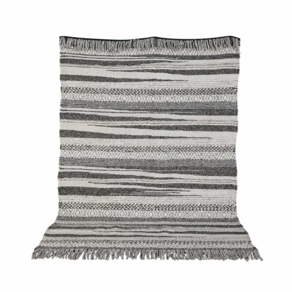 VENTURE DESIGN Alwar gulvtæppe - mørkegrå uld (200x300)