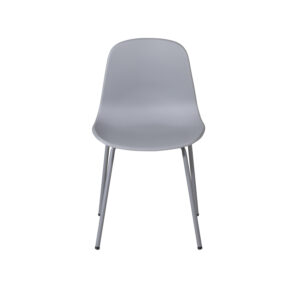 VENTURE DESIGN Arctic spisebordsstol - grå plastik og grå metal