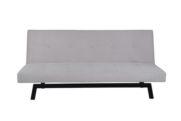 VENTURE DESIGN Bodil sovesofa - beige fløjl og sort stål (180x60)