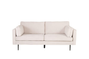 VENTURE DESIGN Boom 3 pers. sofa - beige fløjl og sort stål