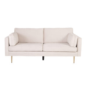 VENTURE DESIGN Boom 3 pers. sofa - beige polyester og metal