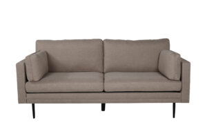 VENTURE DESIGN Boom 3 pers. sofa - brun polyester og sort stål