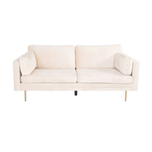 VENTURE DESIGN Boom 3 pers. sofa - creme polyester og metal