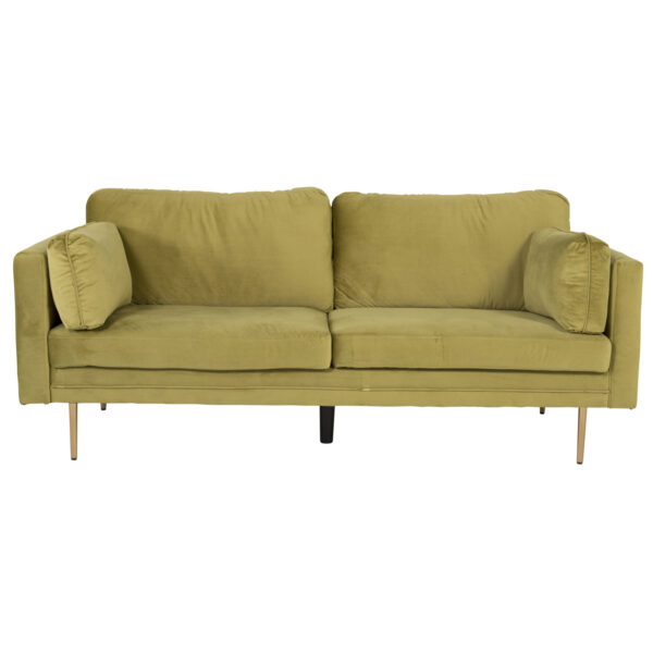 VENTURE DESIGN Boom 3 pers. sofa - grøn polyester og metal