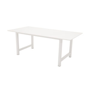 VENTURE DESIGN Count spisebord - hvid MDF og metal (220x100)