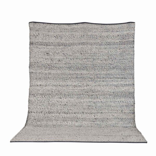 VENTURE DESIGN Ganga gulvtæppe - grå uld og bomuld (170x240)