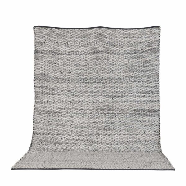VENTURE DESIGN Ganga gulvtæppe - grå uld og bomuld (200x300)