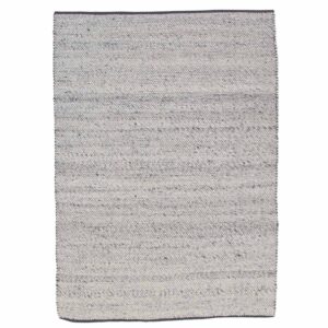 VENTURE DESIGN Ganga gulvtæppe - sølv uld og bomuld (250x350)