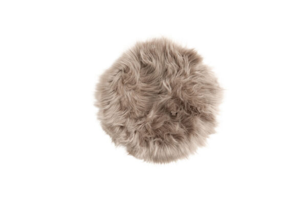 VENTURE DESIGN Katy Pude Katy Polyester Fake Fur - 34*34- -Rund-Brun