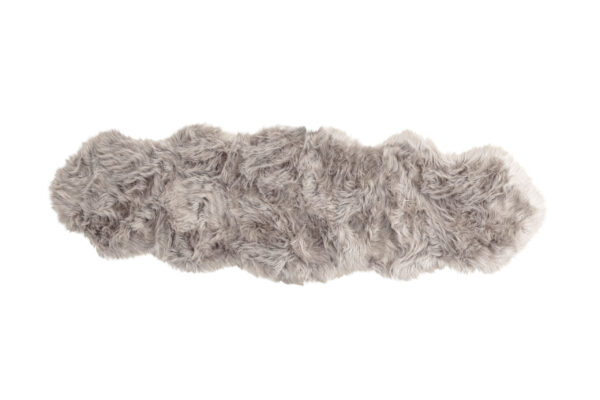 VENTURE DESIGN Katy Tæppe Katy Polyester Fake Fur - 180*55- -Pläd-Grey