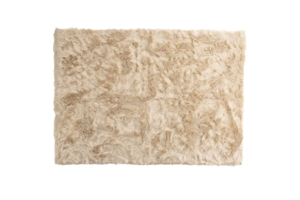 VENTURE DESIGN Katy Tæppe Katy Polyester Fake Fur - 230*160- -Rectangular-Beige