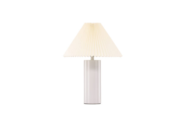 VENTURE DESIGN Largin bordlampe - offwhite papir og lysegrå jern