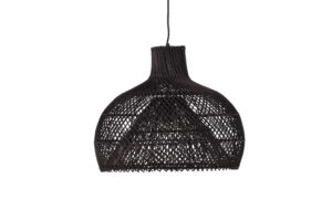 VENTURE DESIGN Laroche loftlampe - sort rattan