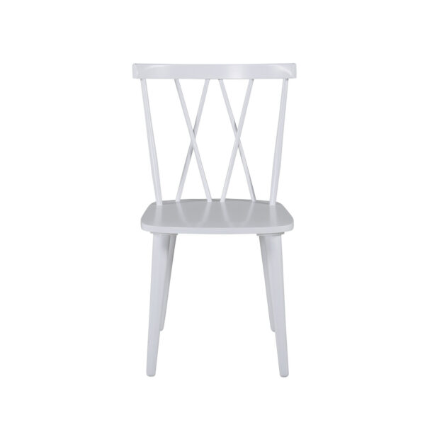 Venture Design Mariannelund Spisebordsstol - Hvid Gummitræ -> Særlige tilbud til rådighed