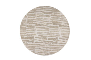 VENTURE DESIGN Milos Tæppe Milos Micropolyester - 200*200- -Rund-Hvid/Beige