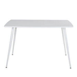 VENTURE DESIGN Polar spisebord - hvid MDF og hvid metal (120x80)