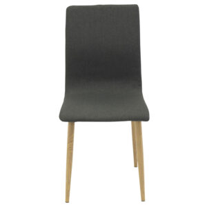 VENTURE DESIGN Windu spisebordsstol - grå polyester og natur metal