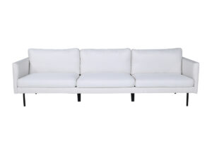 VENTURE DESIGN Zoom 3 pers. sofa - beige polyester og sort stål