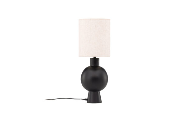 Vind Collection Mysterna Bordlampe - Beige Hør Og Sort Beton -> Stort udvalg