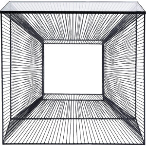 KARE DESIGN rektangulær Dimension konsolbord - klar glas og stål (80