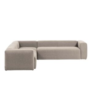 LAFORMA Blok hjørnesofa - beige polyester