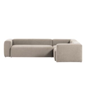 LAFORMA Blok hjørnesofa - beige polyester